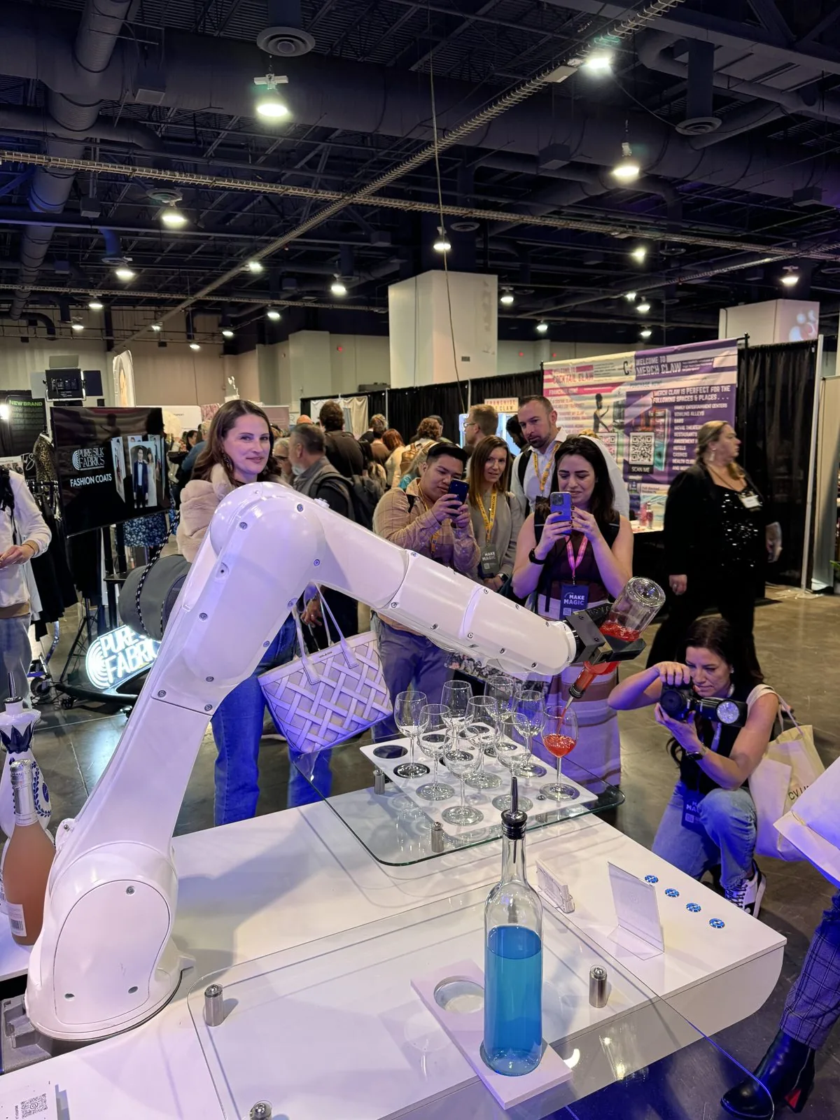 party robots in Los Angeles — RoboBar robot bartender at an event