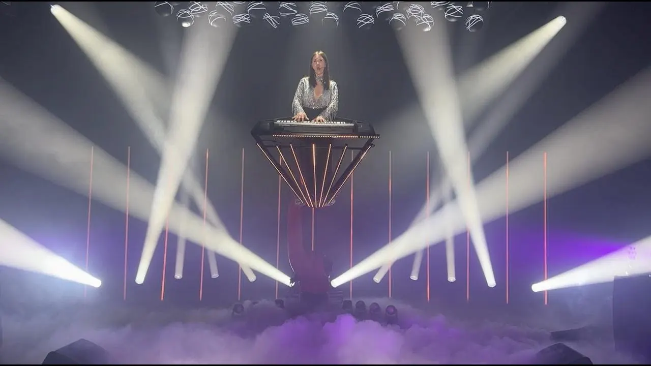 SkyNova — robotic DJ booth, live