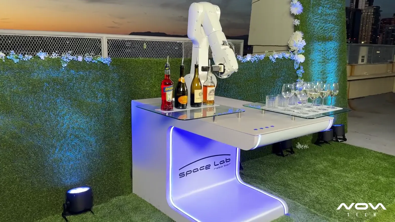 NovaTech on a job — robotics, kinetic lighting and LED