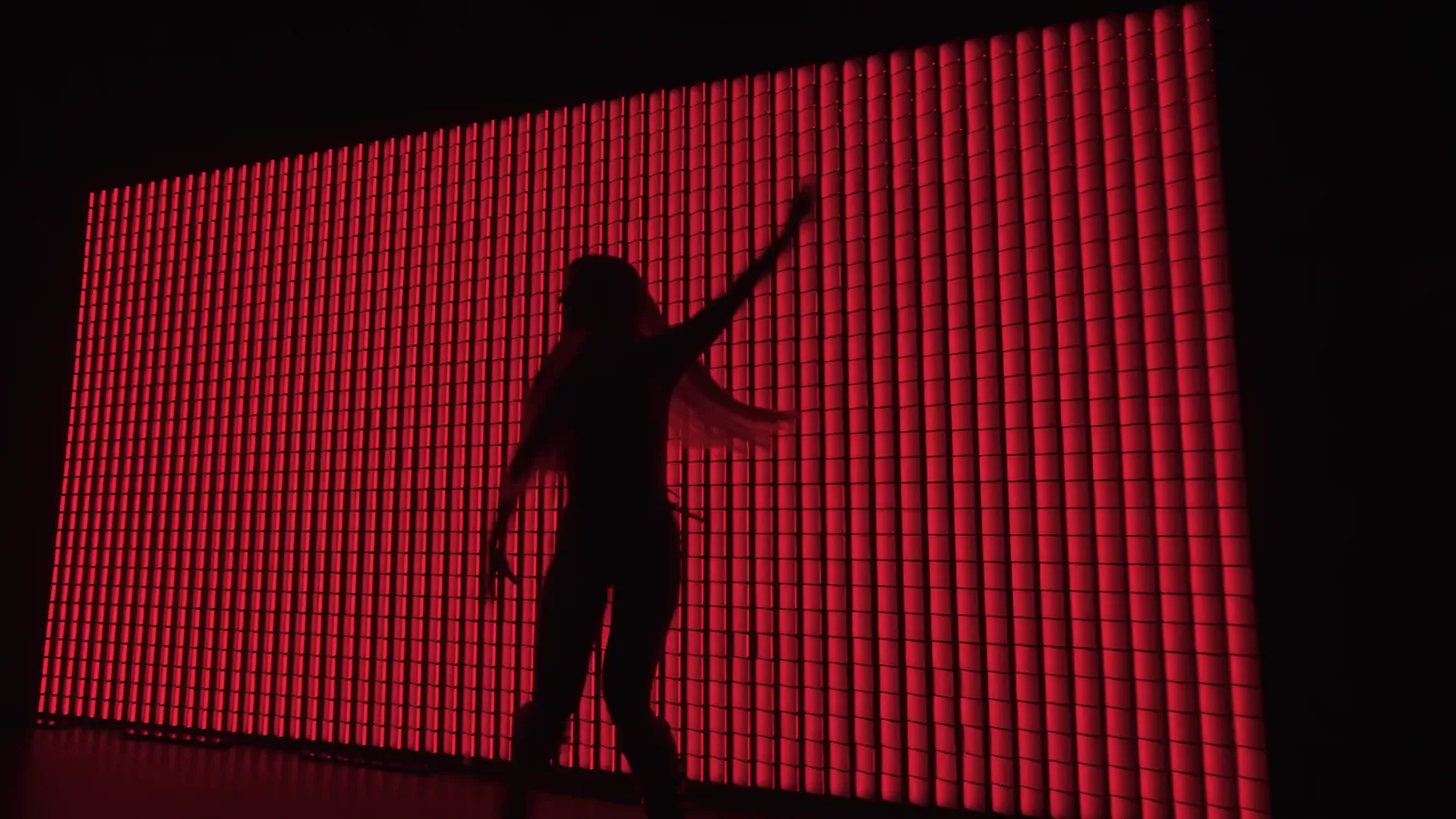 Flip Brick kinetic screen modules in colour